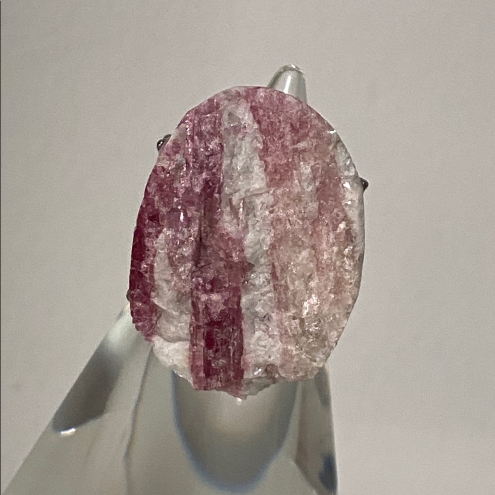 Artisan Earthy Pink Tourmaline Statement Rring - Picture 3 of 14